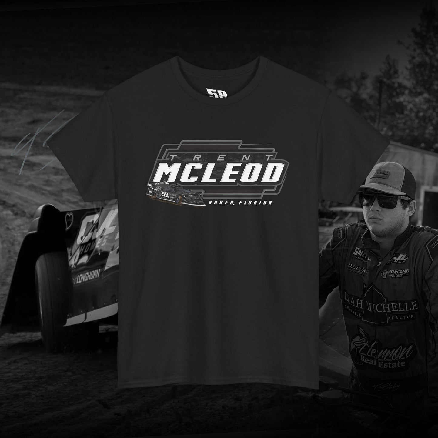 T-Baby  B&W Dirt Late model