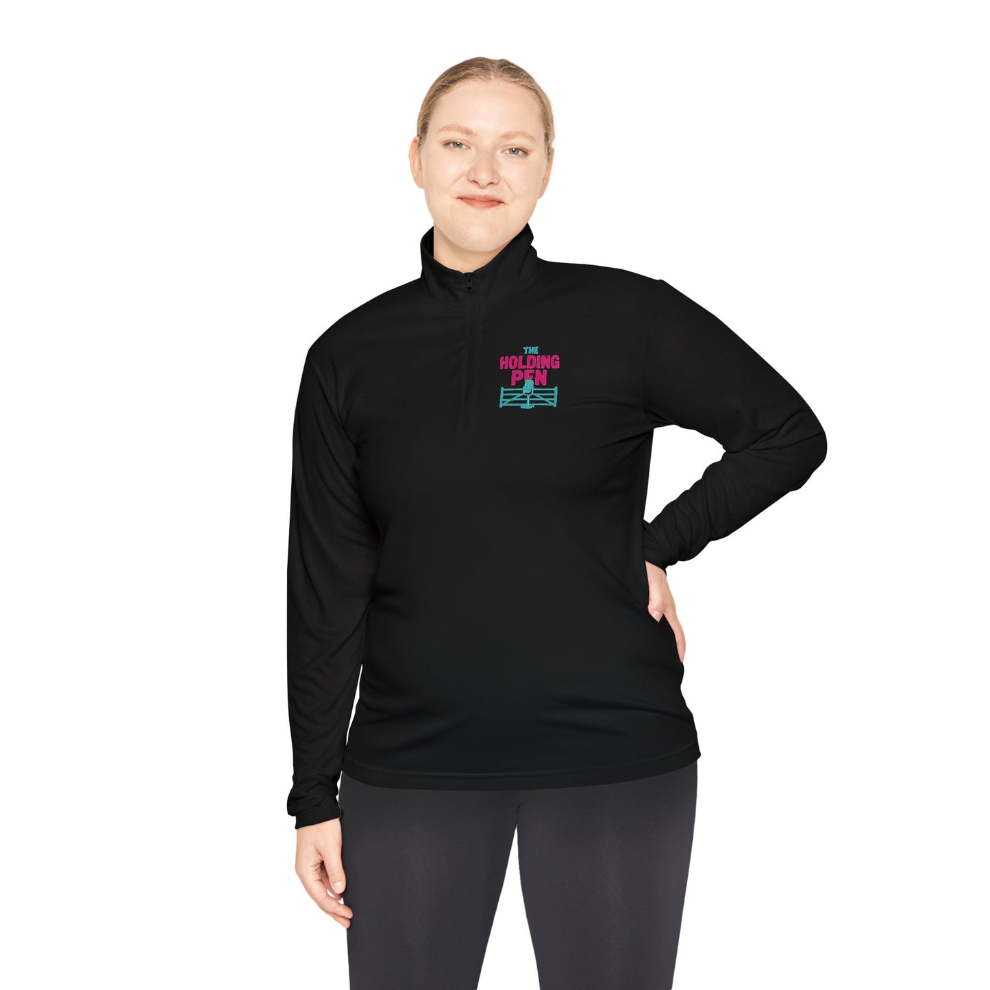 Warning The Holding Pen Quarter-Zip Pullover