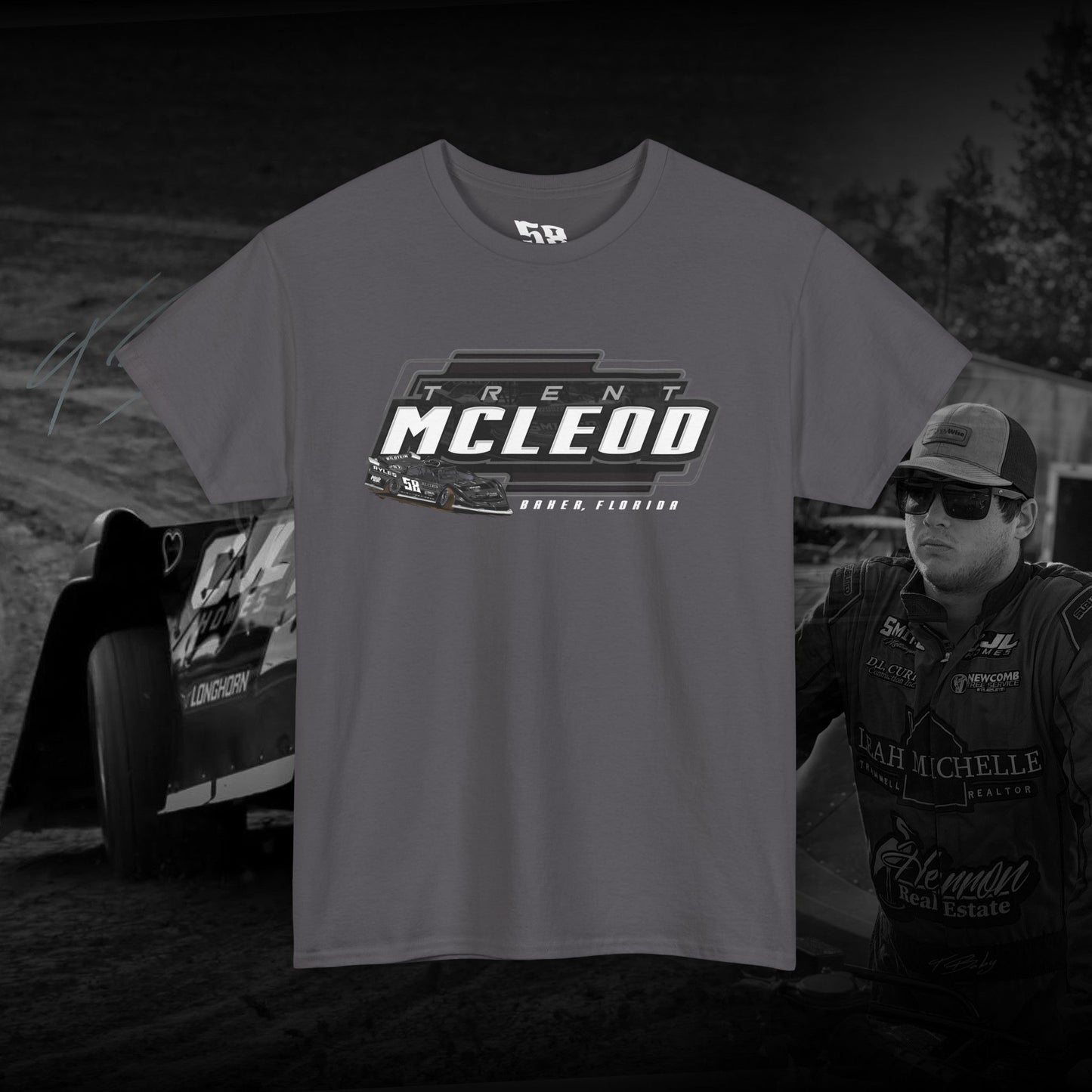 T-Baby  B&W Dirt Late model