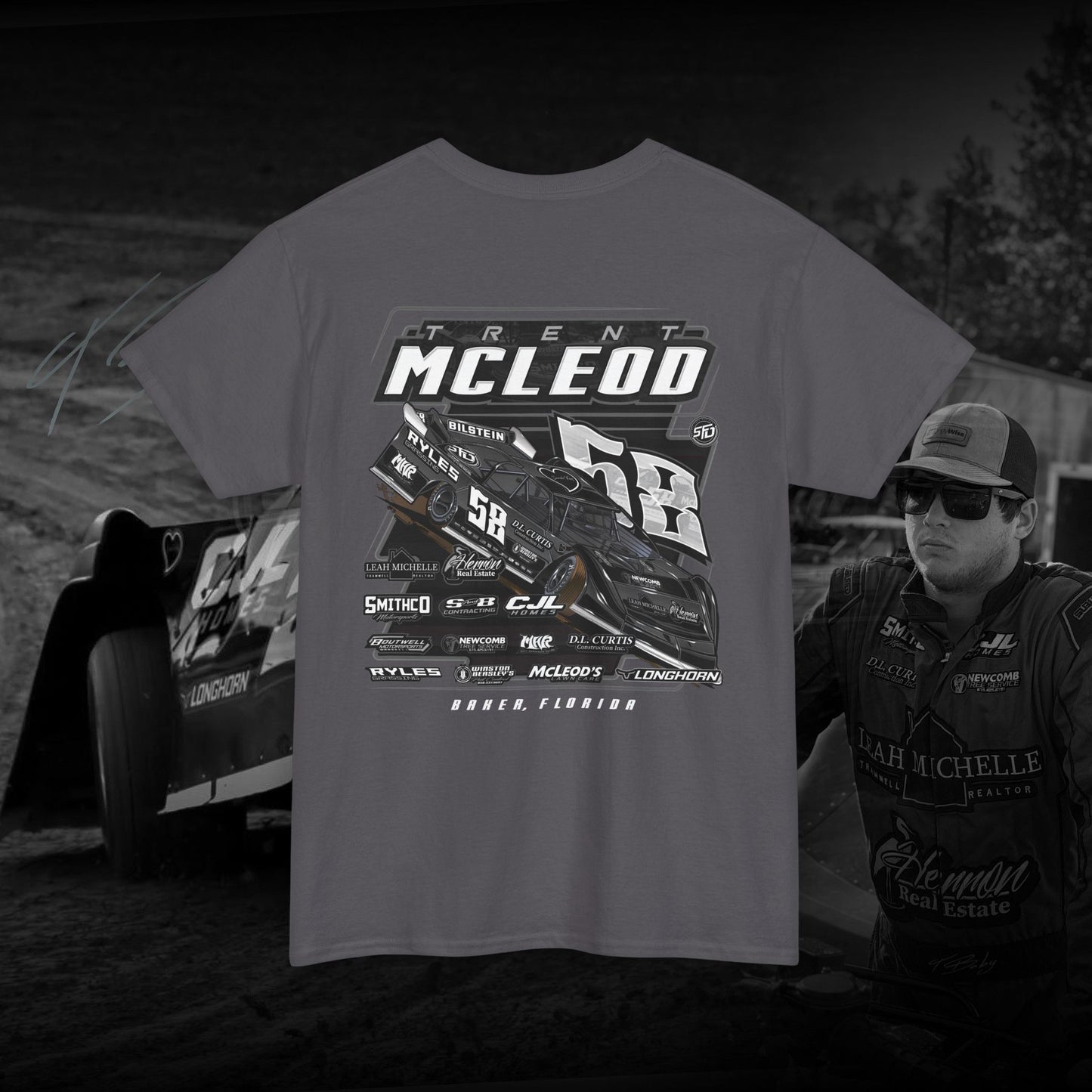 T-Baby  B&W Dirt Late model