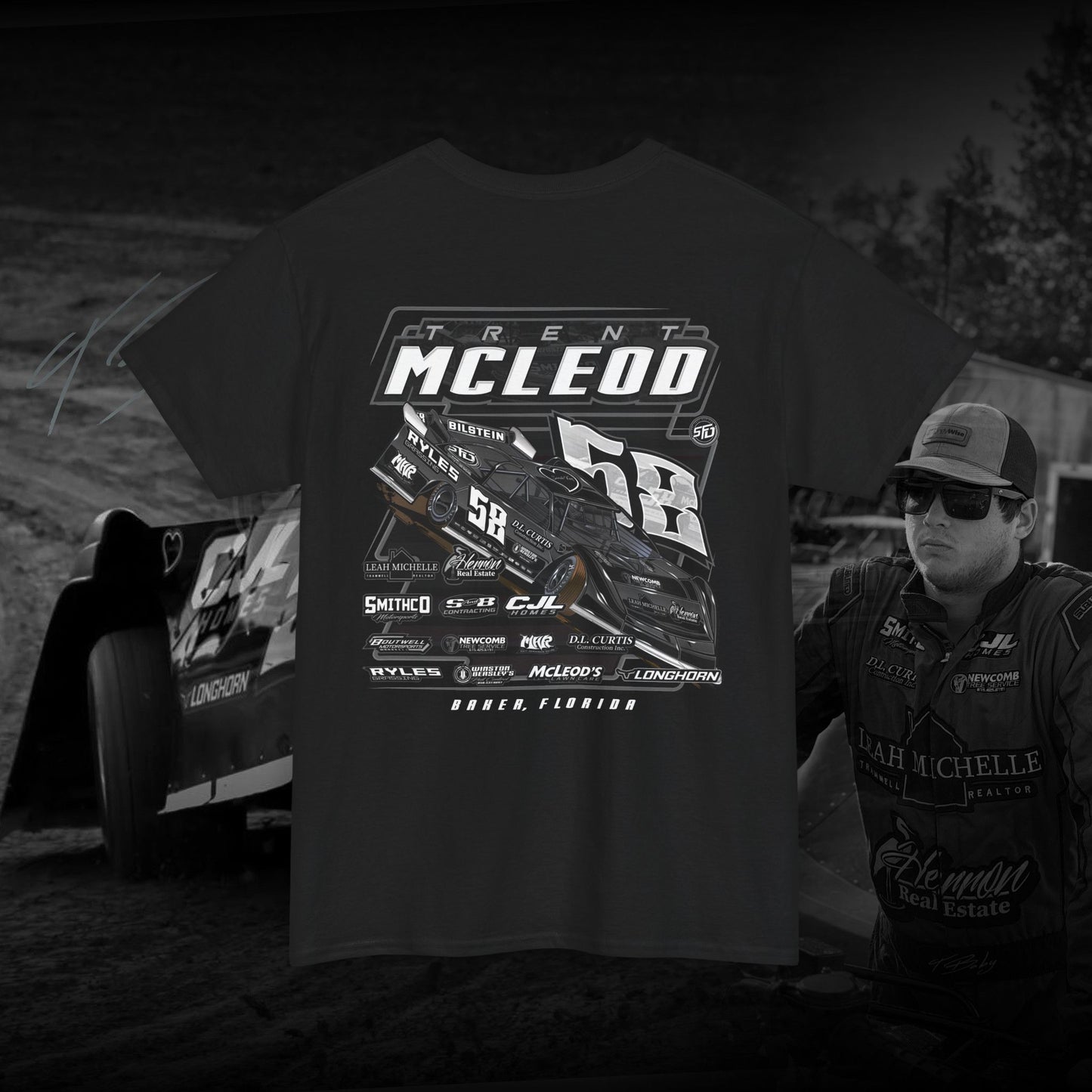 T-Baby  B&W Dirt Late model